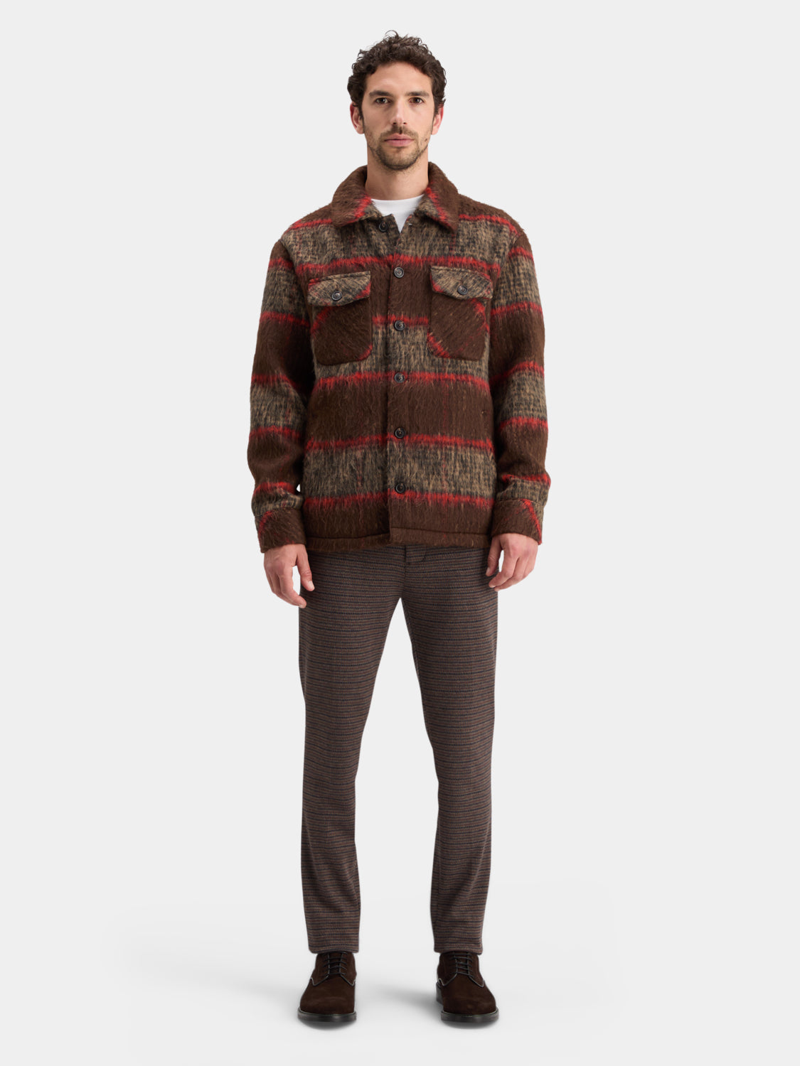 Brushed wool blend overshirt - Scotch & Soda AU