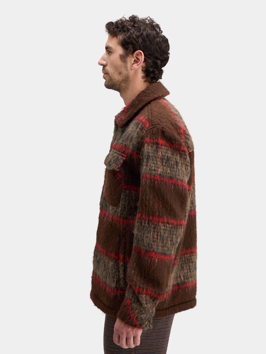 Brushed wool blend overshirt - Scotch & Soda AU