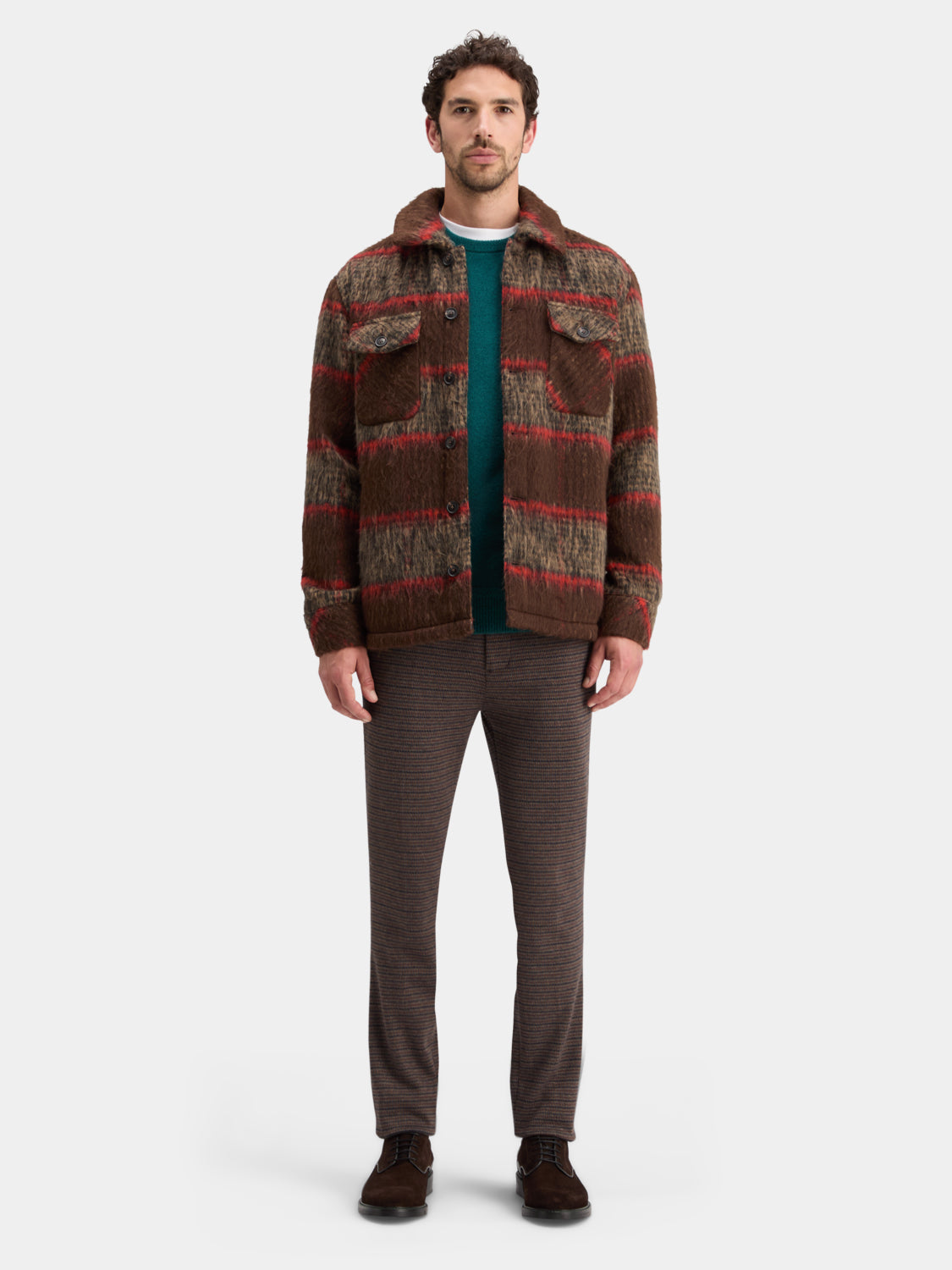 Brushed wool blend overshirt - Scotch & Soda AU