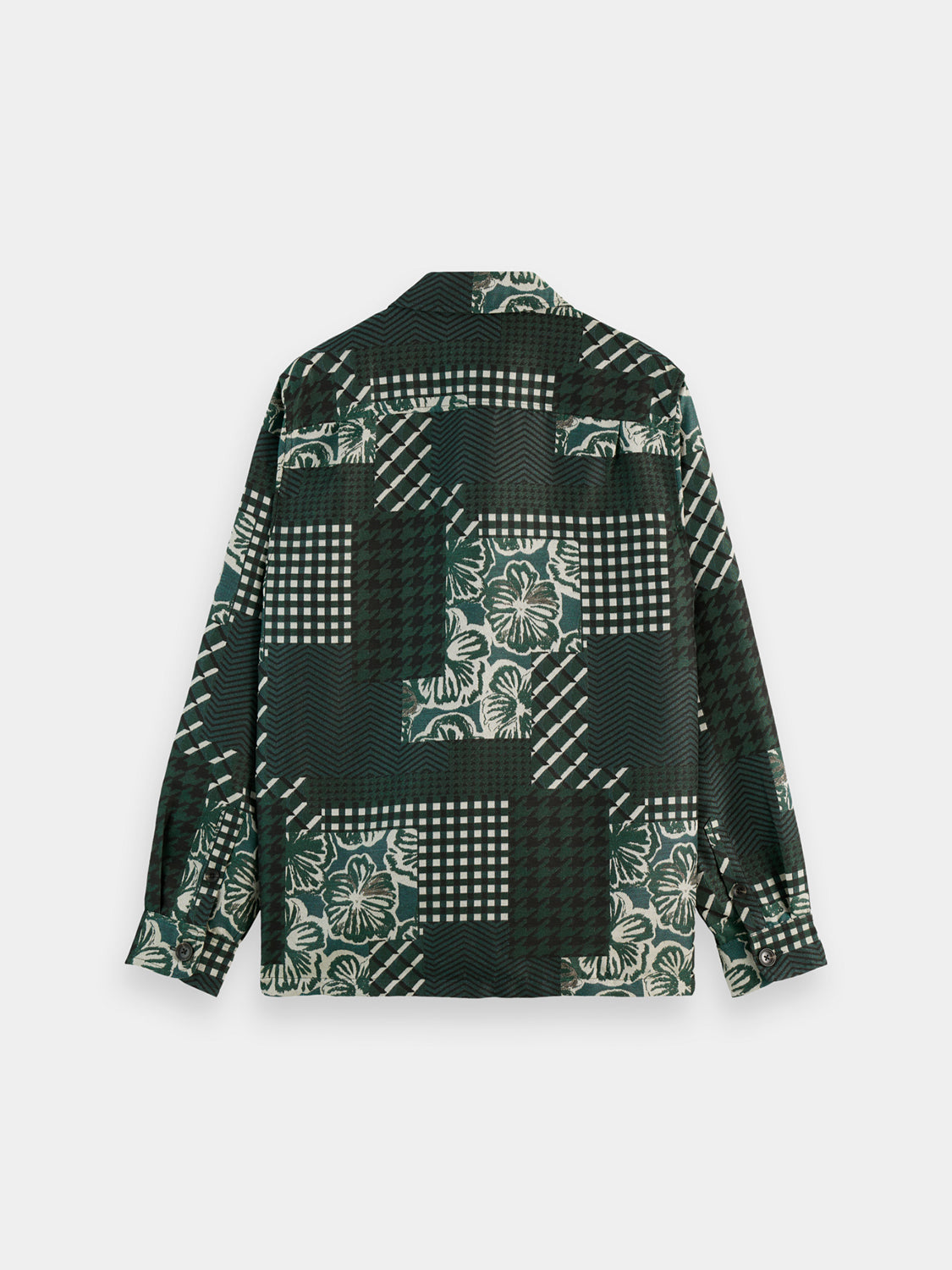 Patchwork jacquard overshirt - Scotch & Soda AU