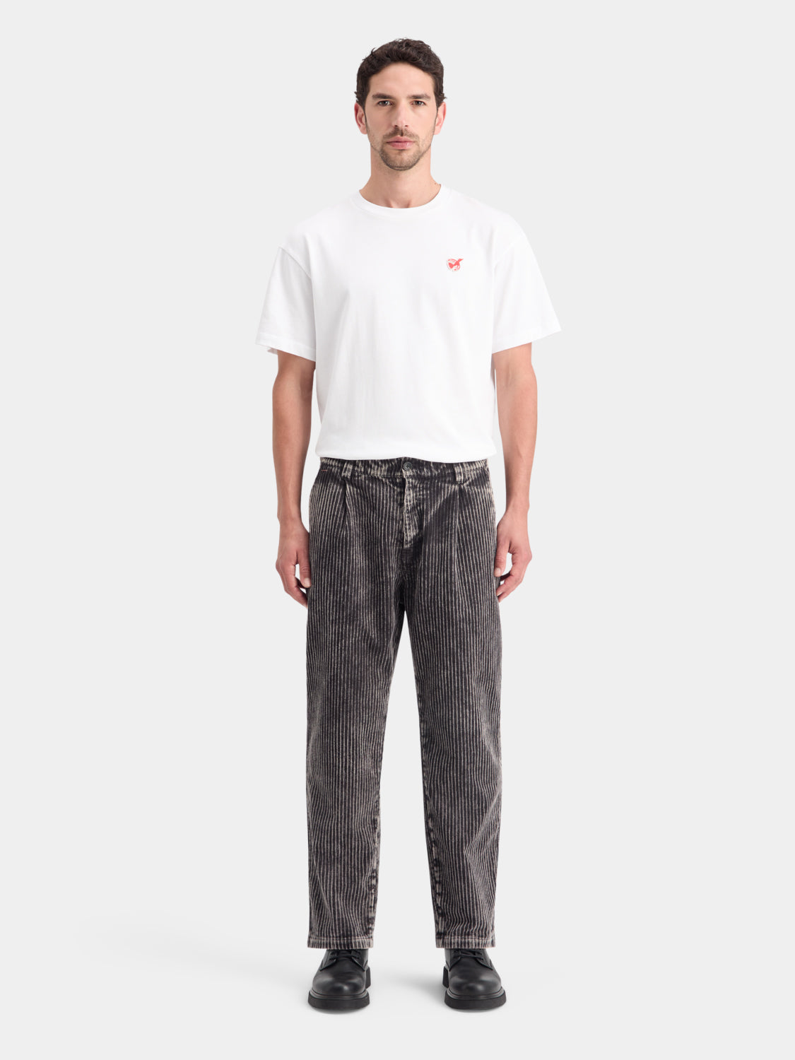 Washed corduroy pleated chinos - Scotch & Soda AU