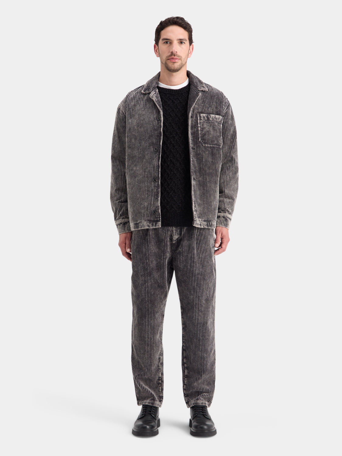 Washed corduroy pleated chinos - Scotch & Soda AU