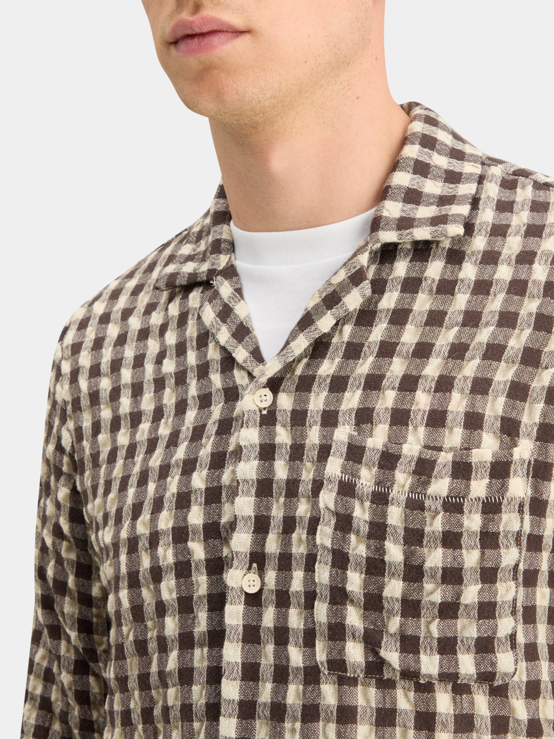Seersucker check shirt - Scotch & Soda AU