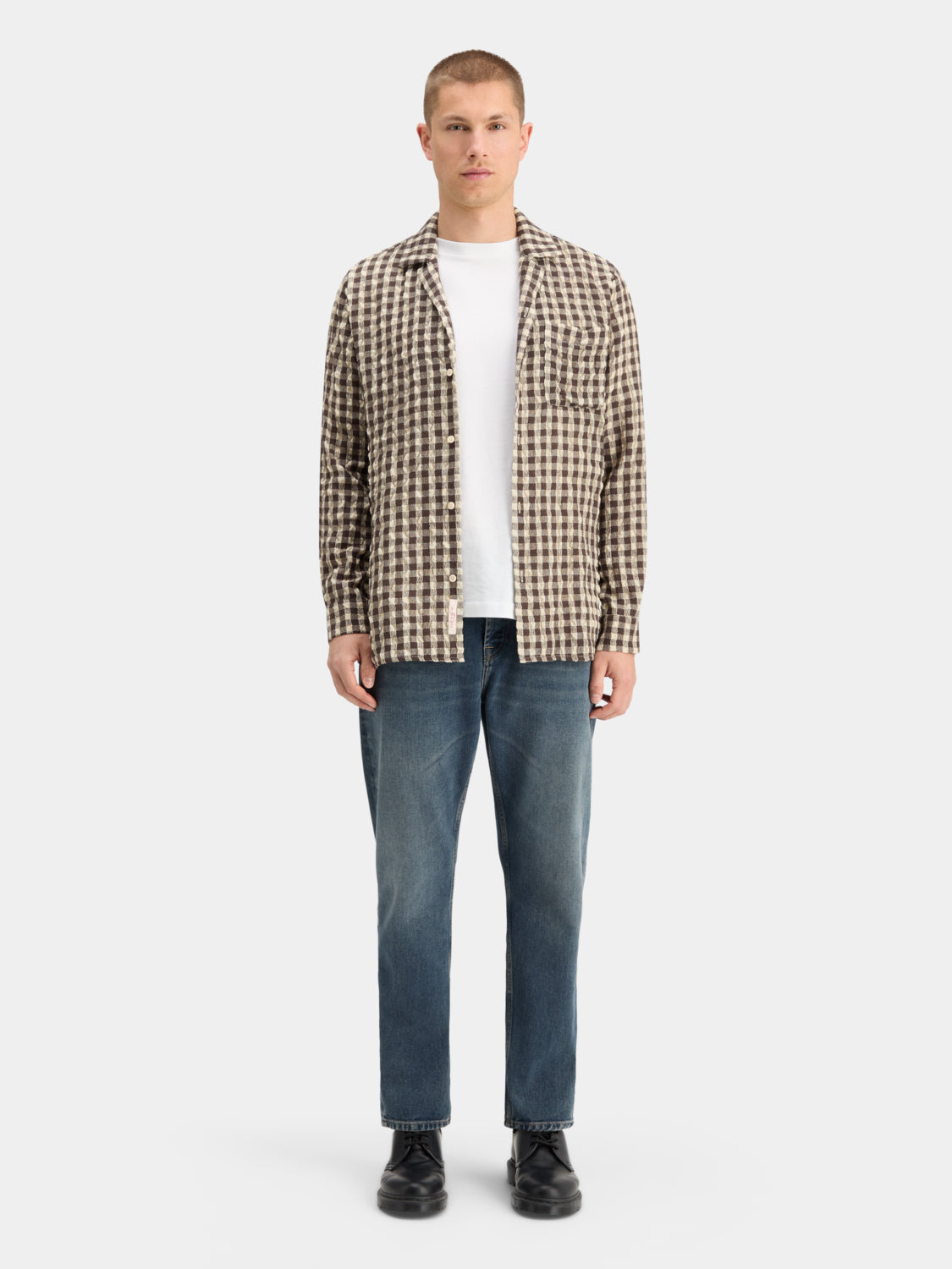 Seersucker check shirt - Scotch & Soda AU