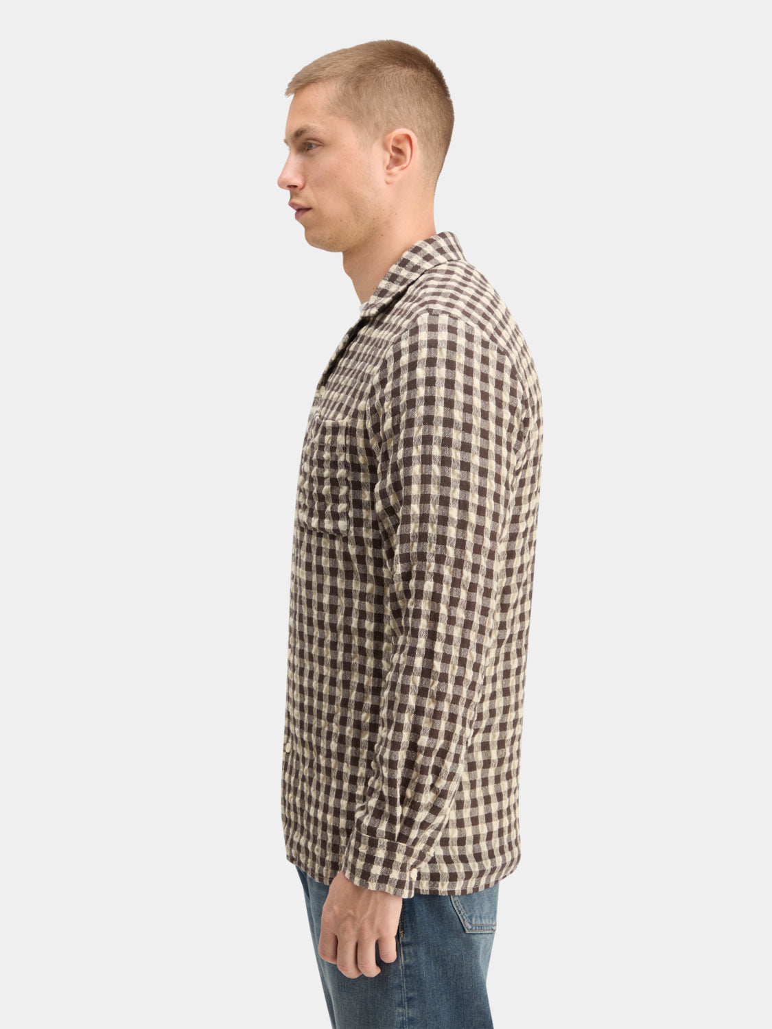 Seersucker check shirt - Scotch & Soda AU