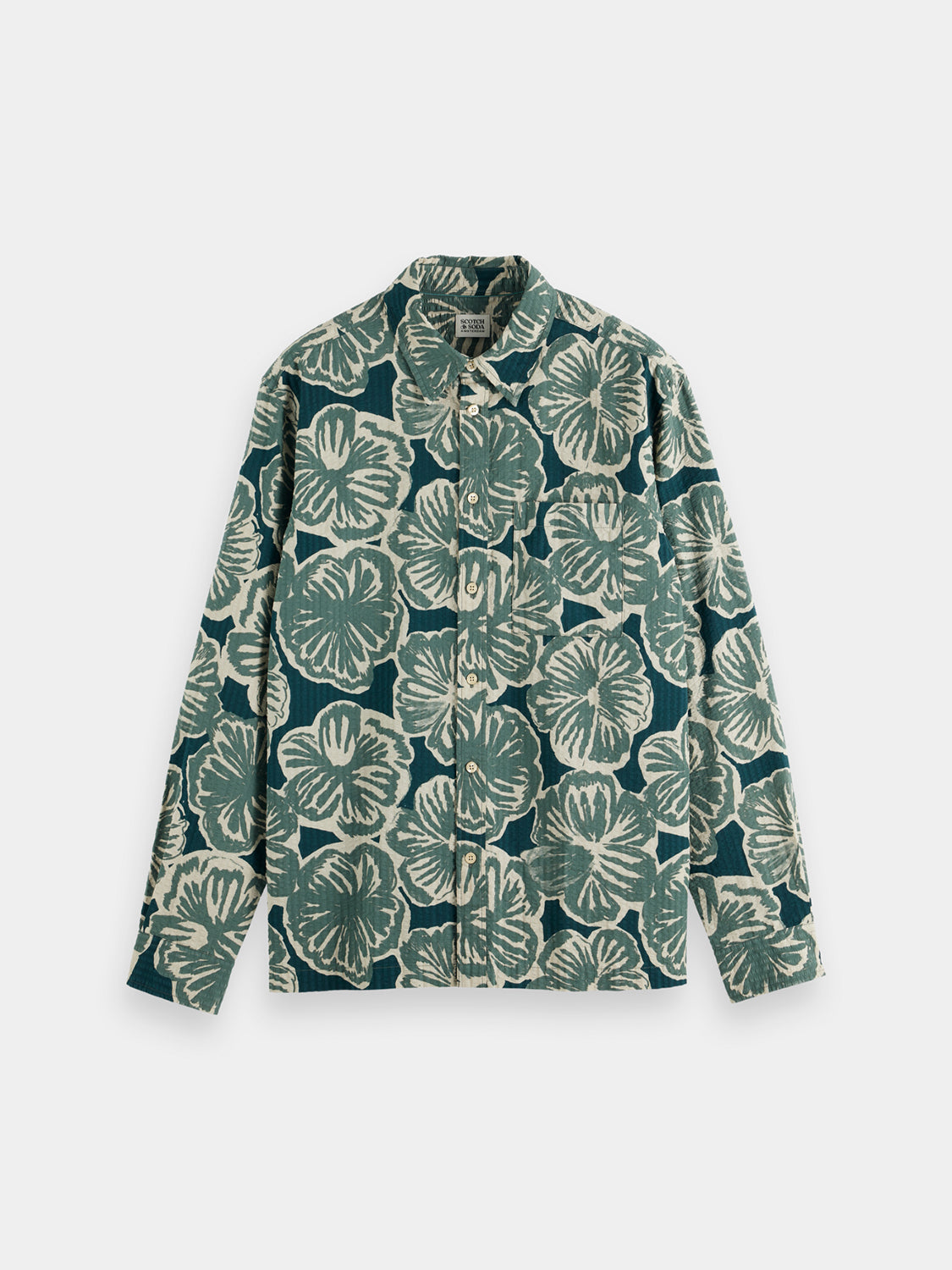 Seersucker printed shirt - Scotch & Soda AU