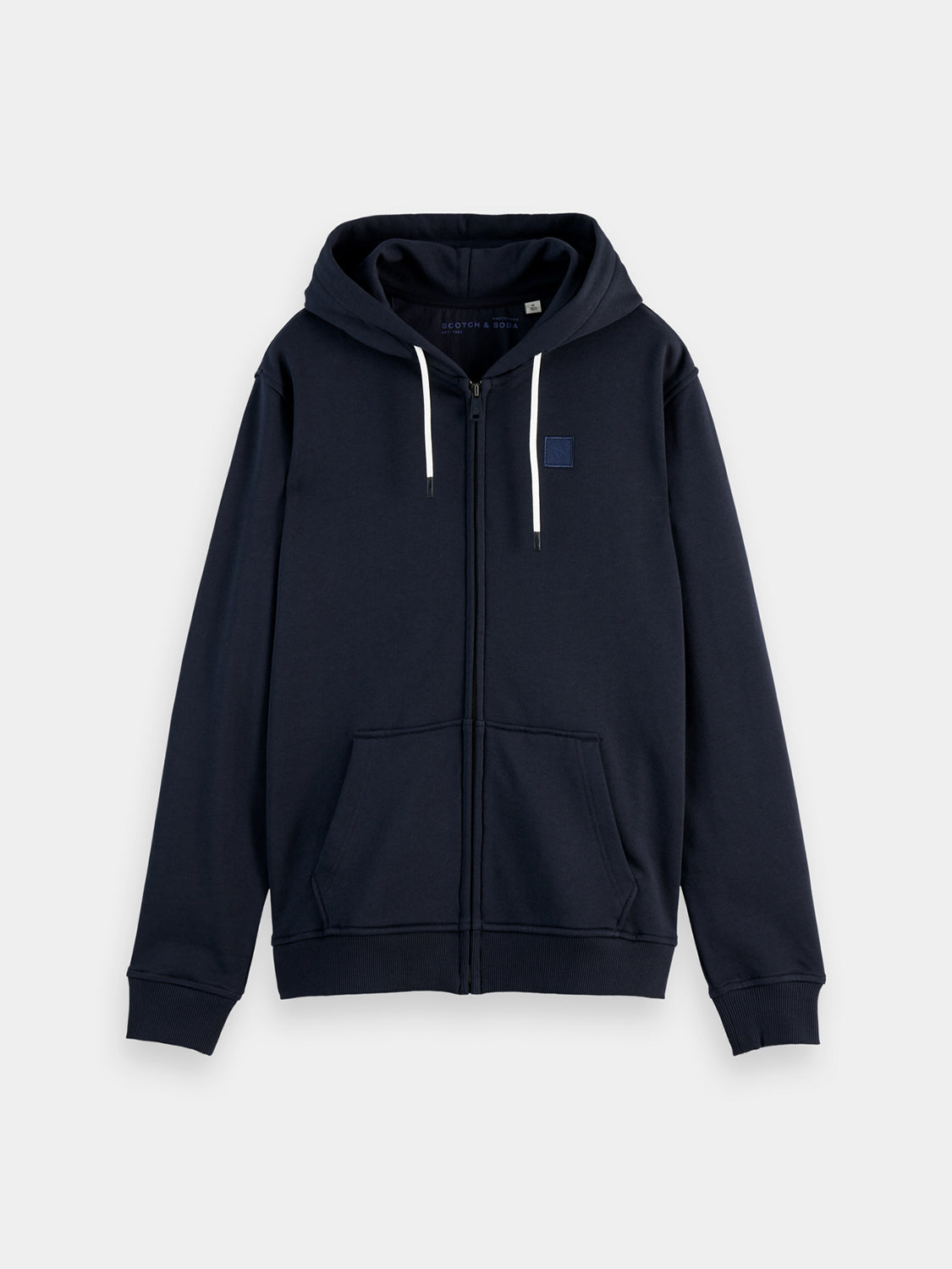 Logo badge zip-through hoodie - Scotch & Soda AU