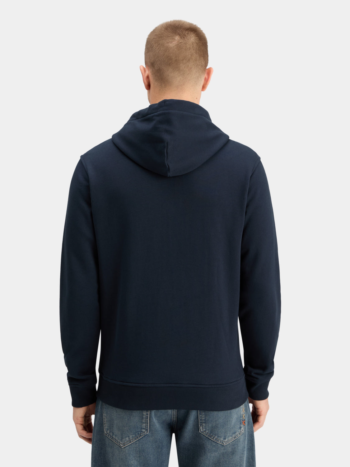 Logo badge zip-through hoodie - Scotch & Soda AU