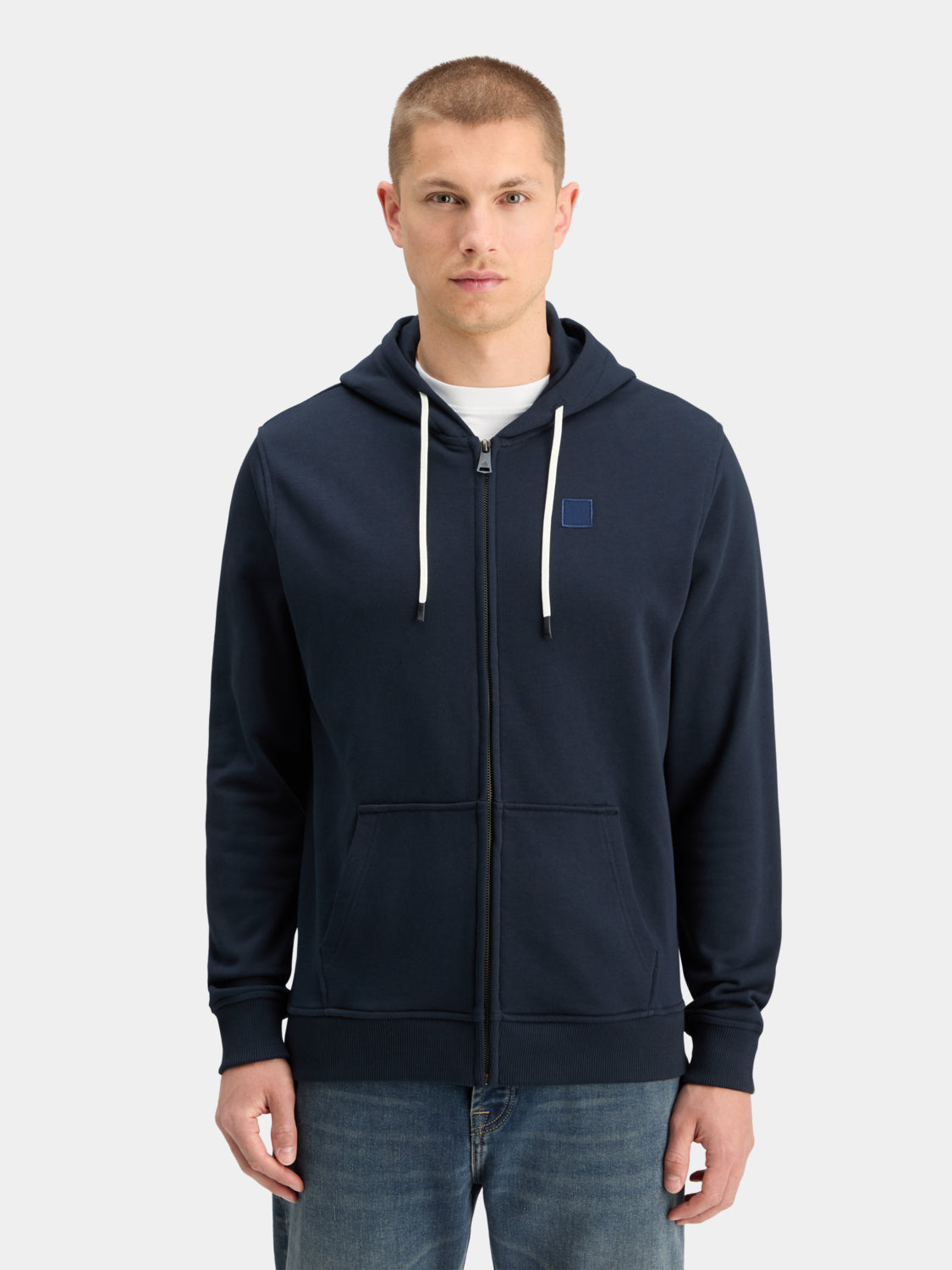 Logo badge zip-through hoodie - Scotch & Soda AU