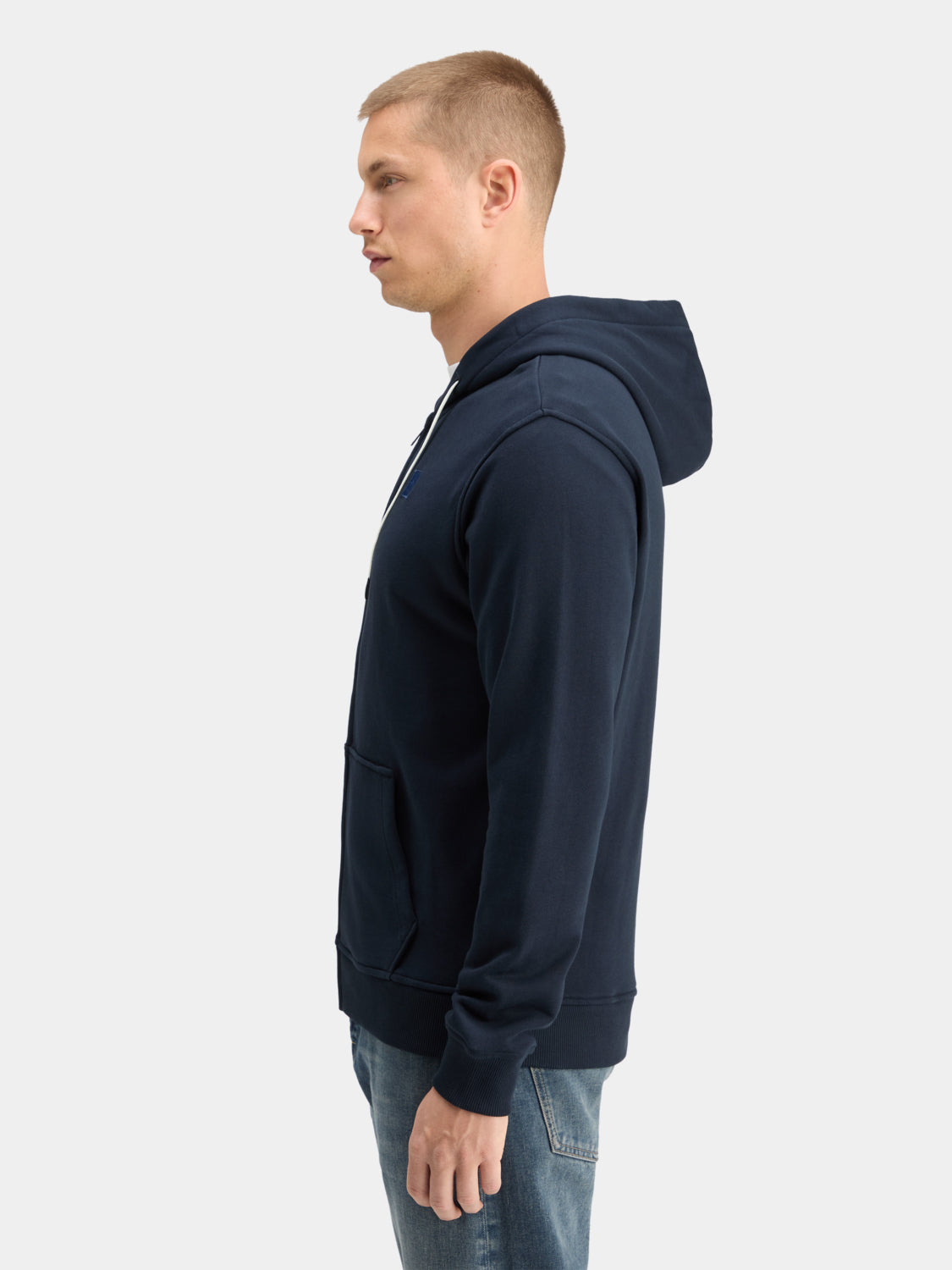Logo badge zip-through hoodie - Scotch & Soda AU
