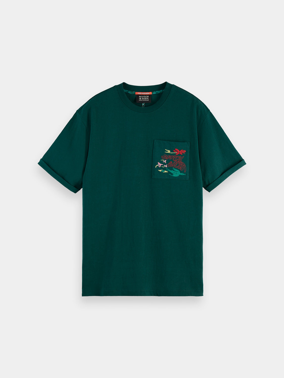 Embroidered pocket t-shirt - Scotch & Soda AU