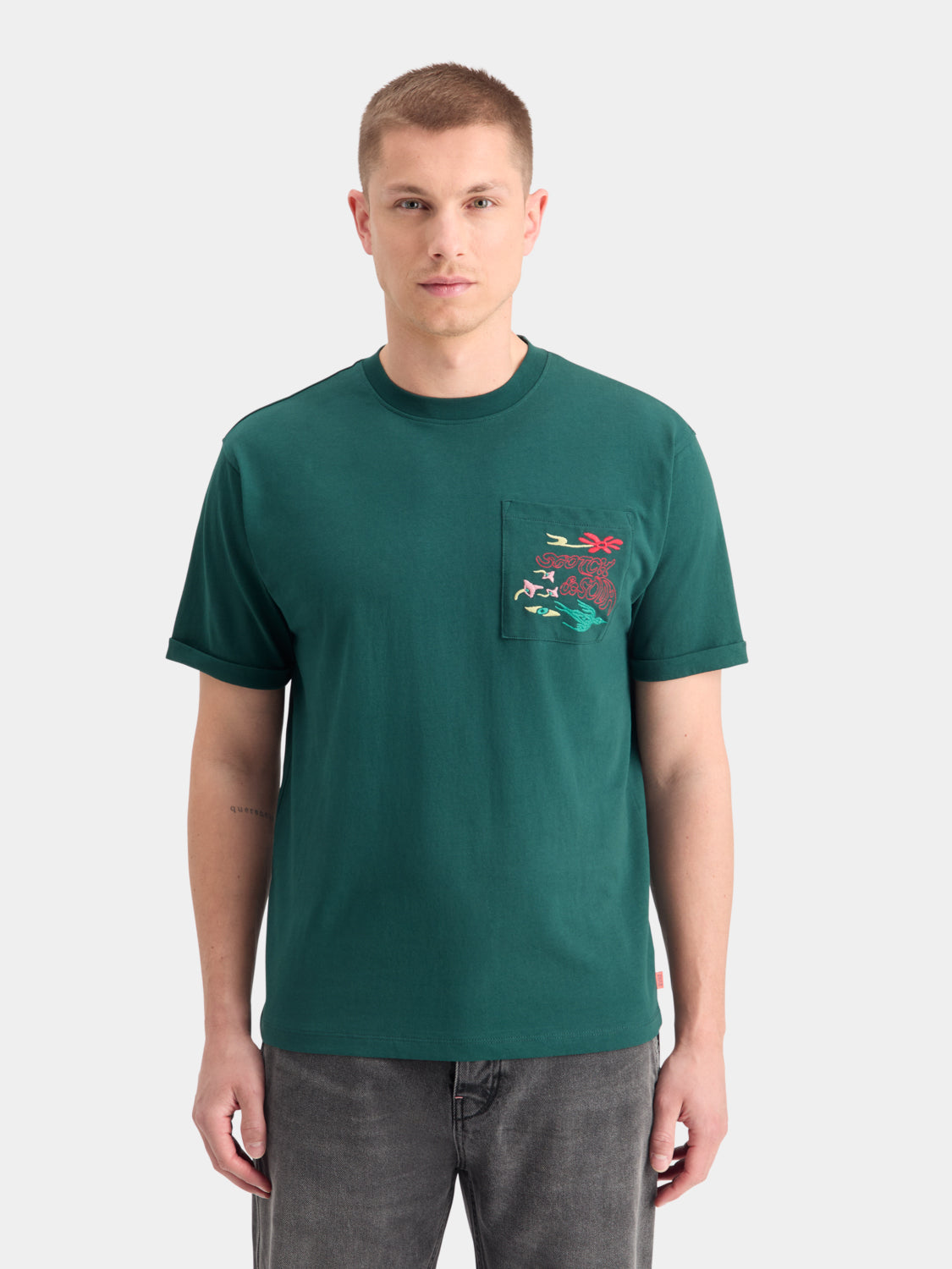 Embroidered pocket t-shirt - Scotch & Soda AU