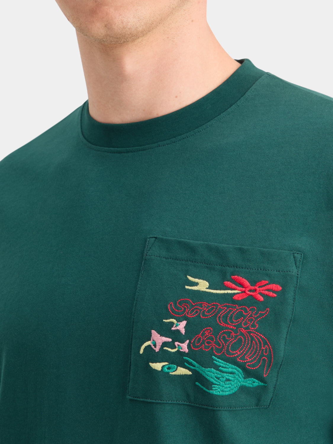 Embroidered pocket t-shirt - Scotch & Soda AU