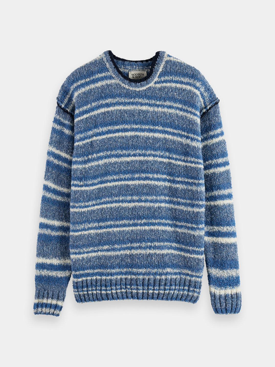 Drop shoulder boucle pullover - Scotch & Soda AU