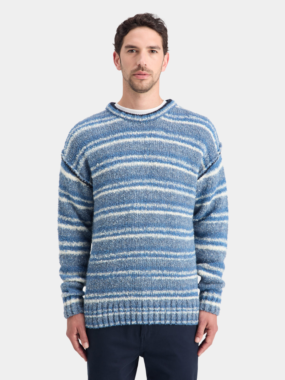 Drop shoulder boucle pullover - Scotch & Soda AU