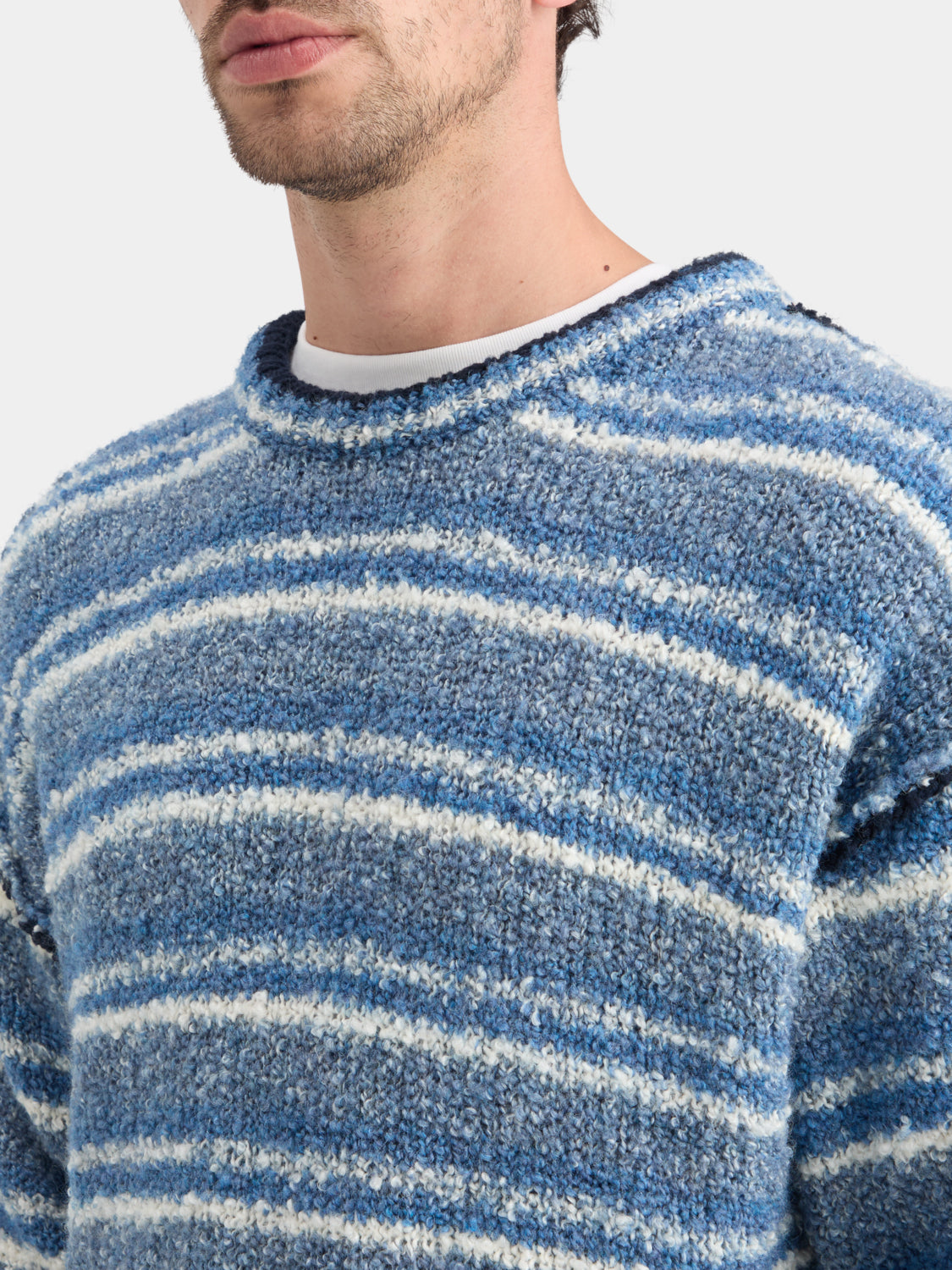 Drop shoulder boucle pullover - Scotch & Soda AU