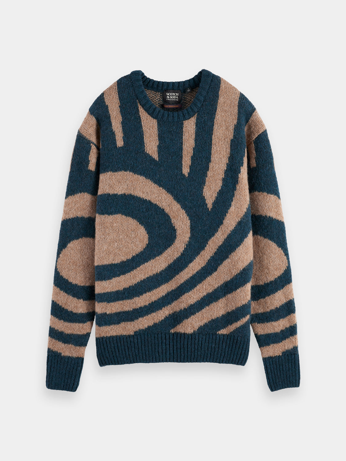 Drop shoulder fuzzy pullover - Scotch & Soda AU
