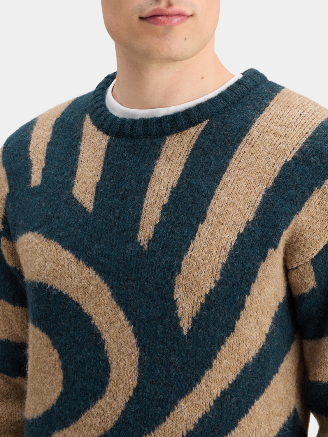 Drop shoulder fuzzy pullover - Scotch & Soda AU