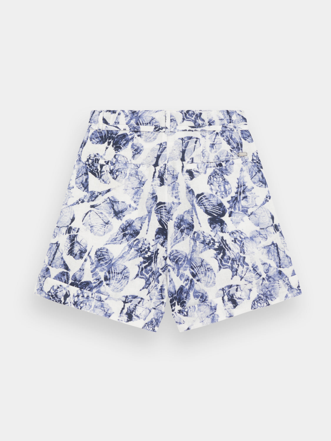High-rise linen shorts - Scotch & Soda AU