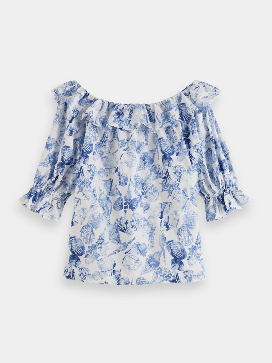 Off shoulder top with ruffles - Scotch & Soda AU