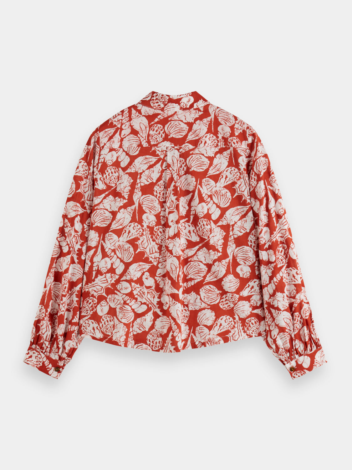 Printed balloon sleeve shirt - Scotch & Soda AU
