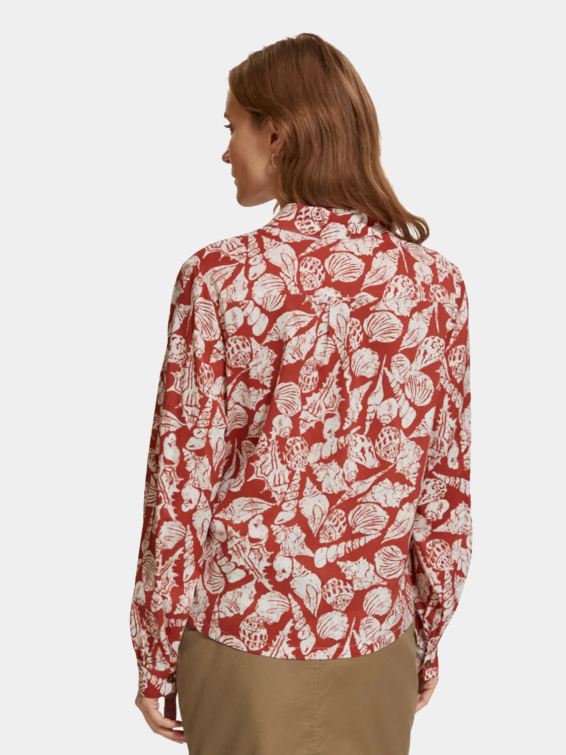 Printed balloon sleeve shirt - Scotch & Soda AU
