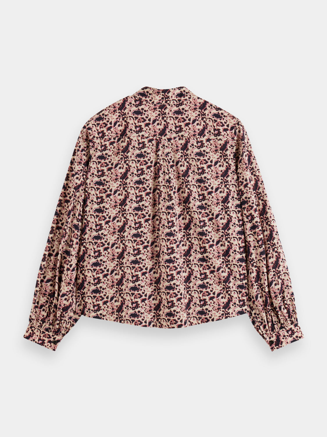 Printed balloon sleeve shirt - Scotch & Soda AU