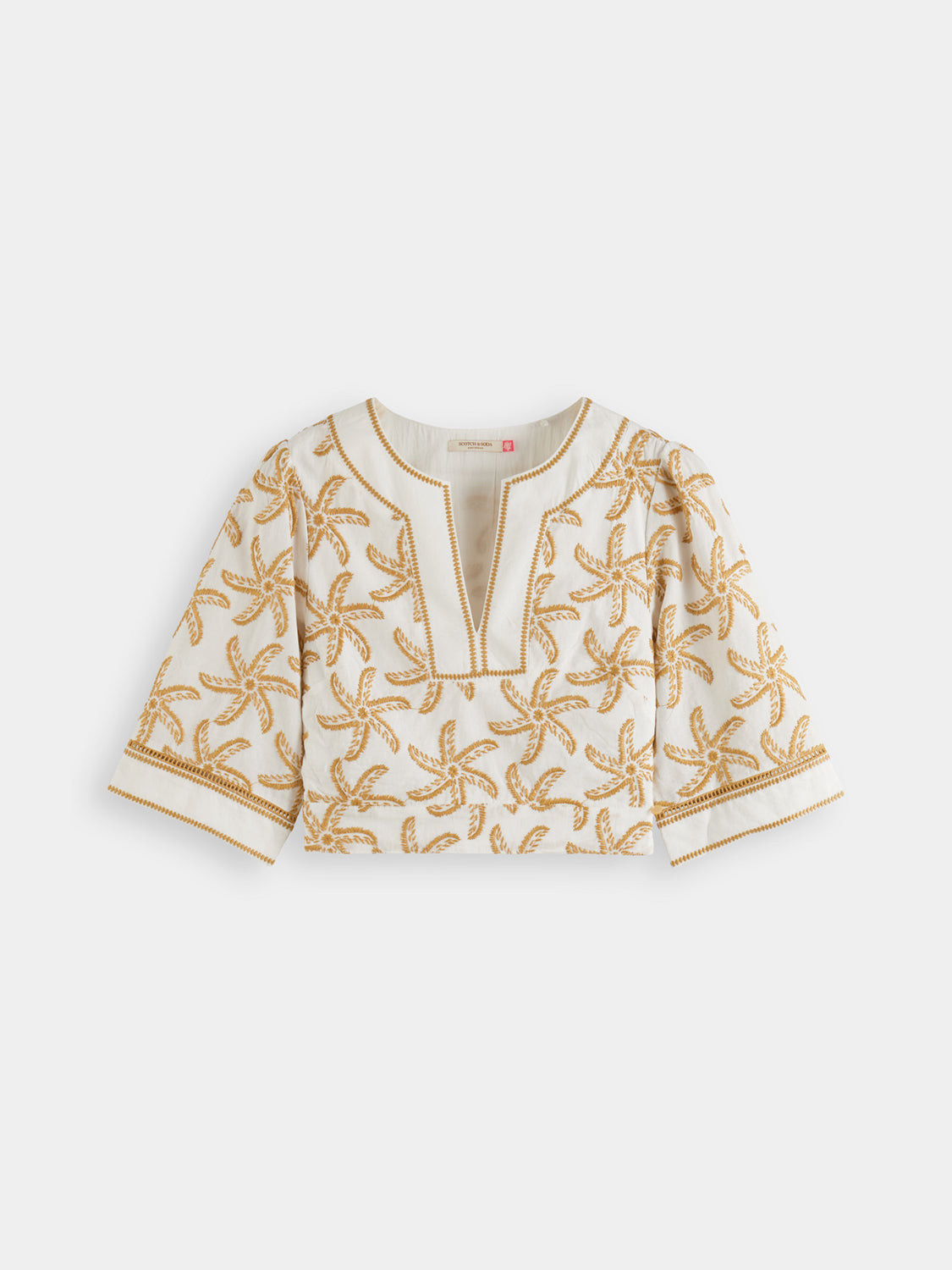 Embroidered crop top - Scotch & Soda AU