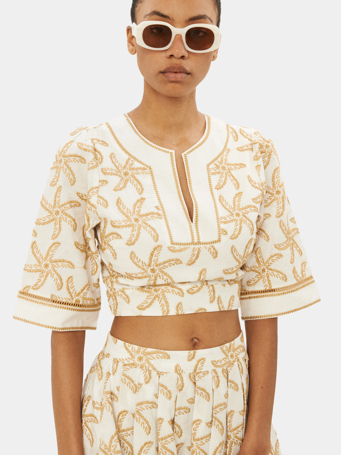 Embroidered crop top - Scotch & Soda AU