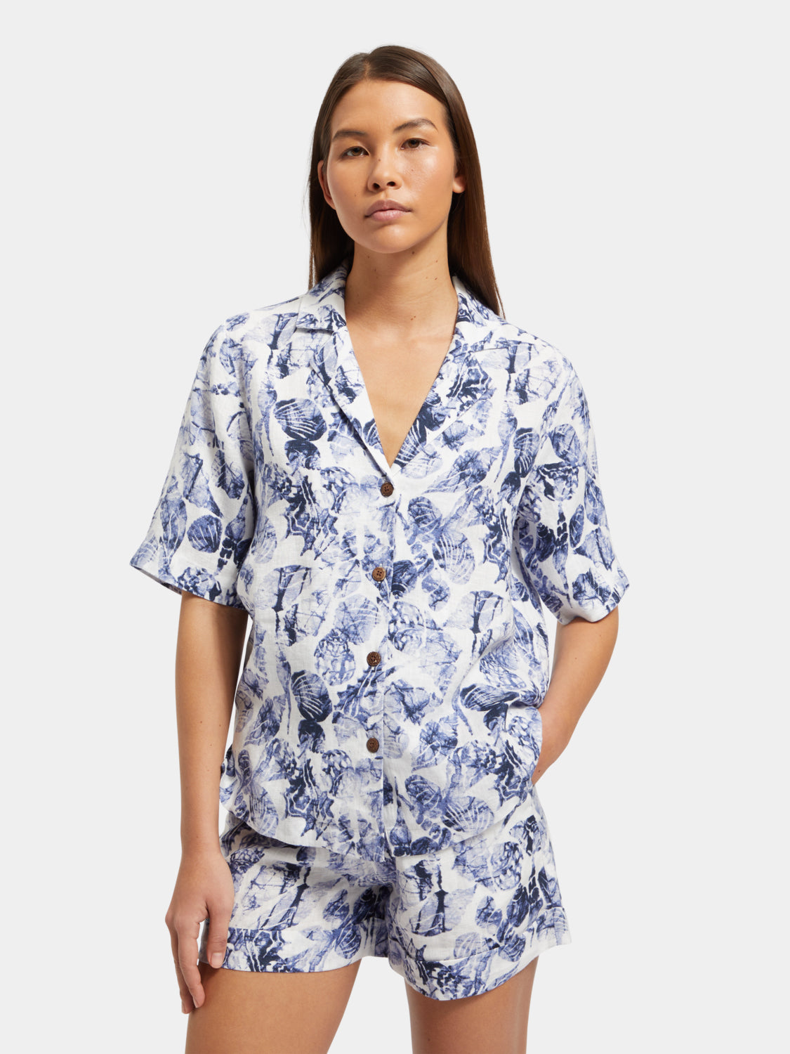 Linen camp shirt - Scotch & Soda AU
