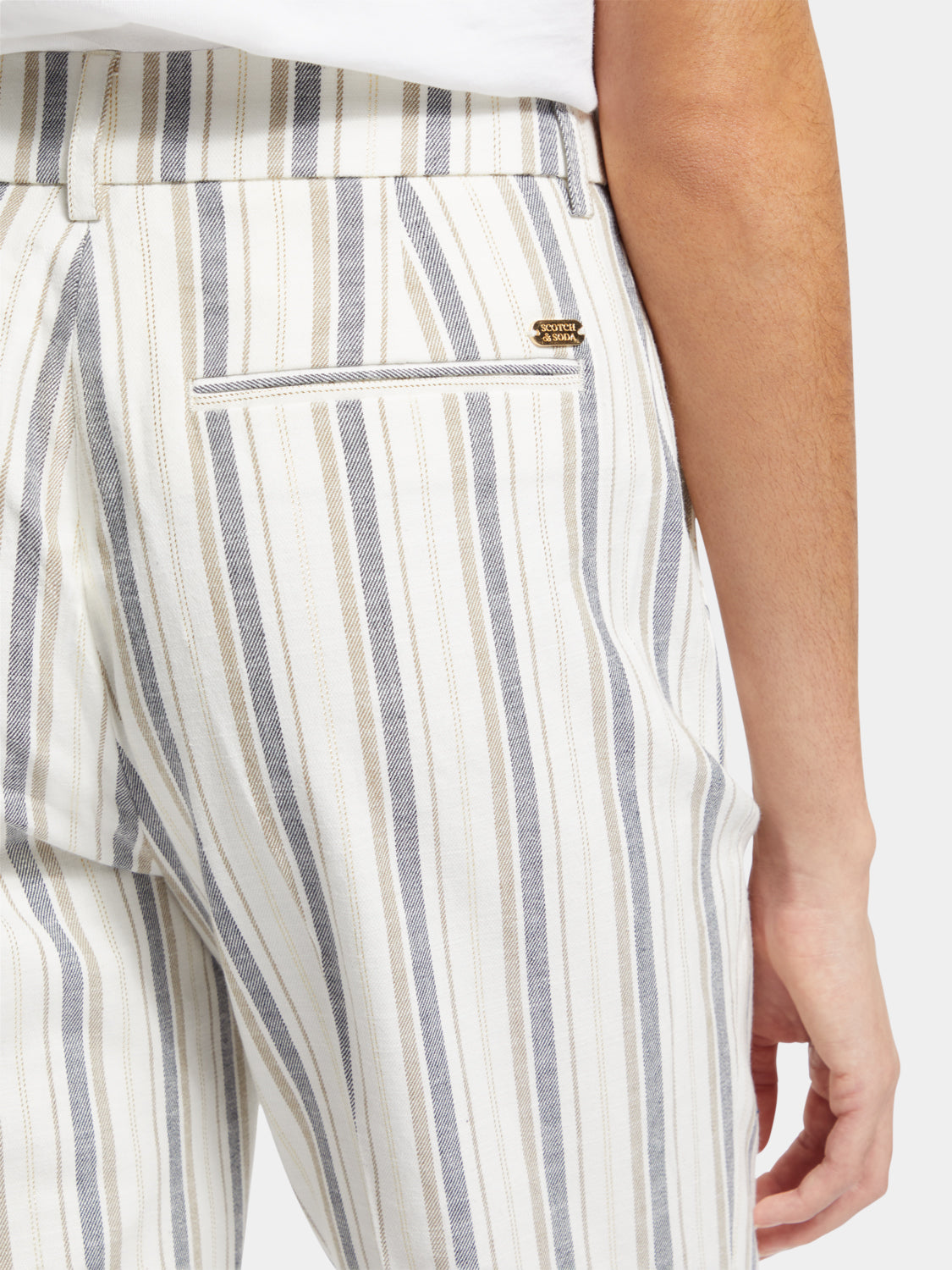 Violet lurex striped pants - Scotch & Soda AU