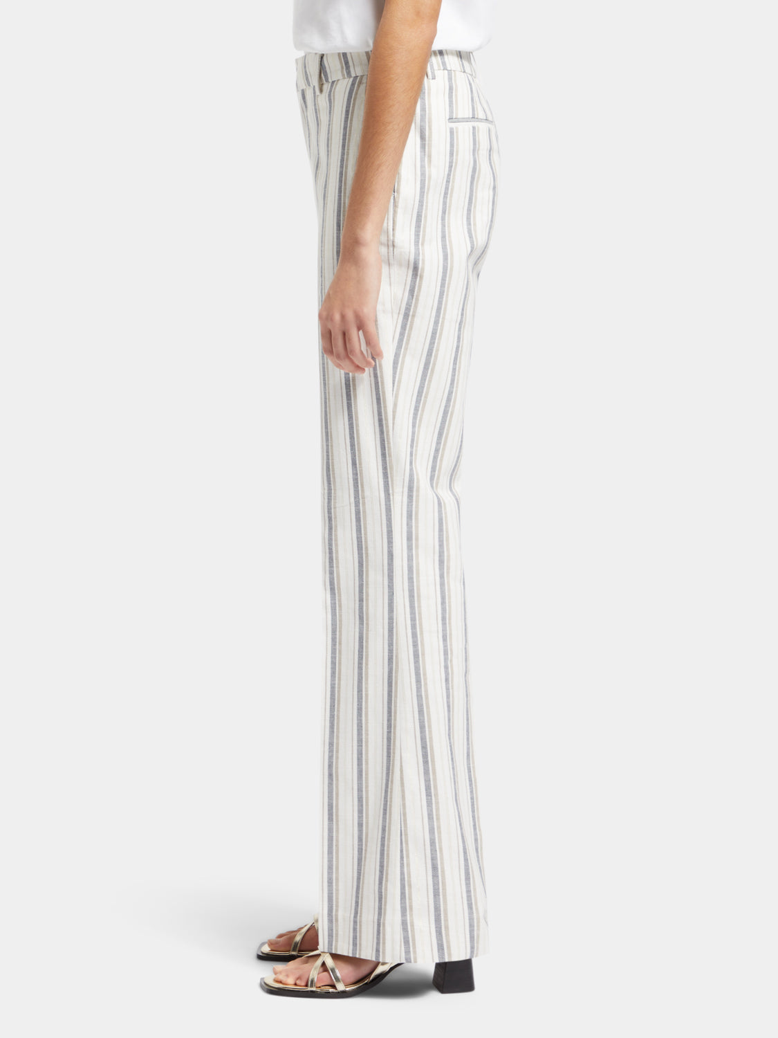 Violet lurex striped pants - Scotch & Soda AU