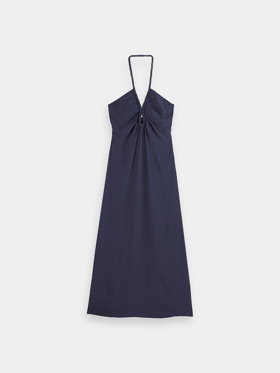 Braided halter neck maxi dress