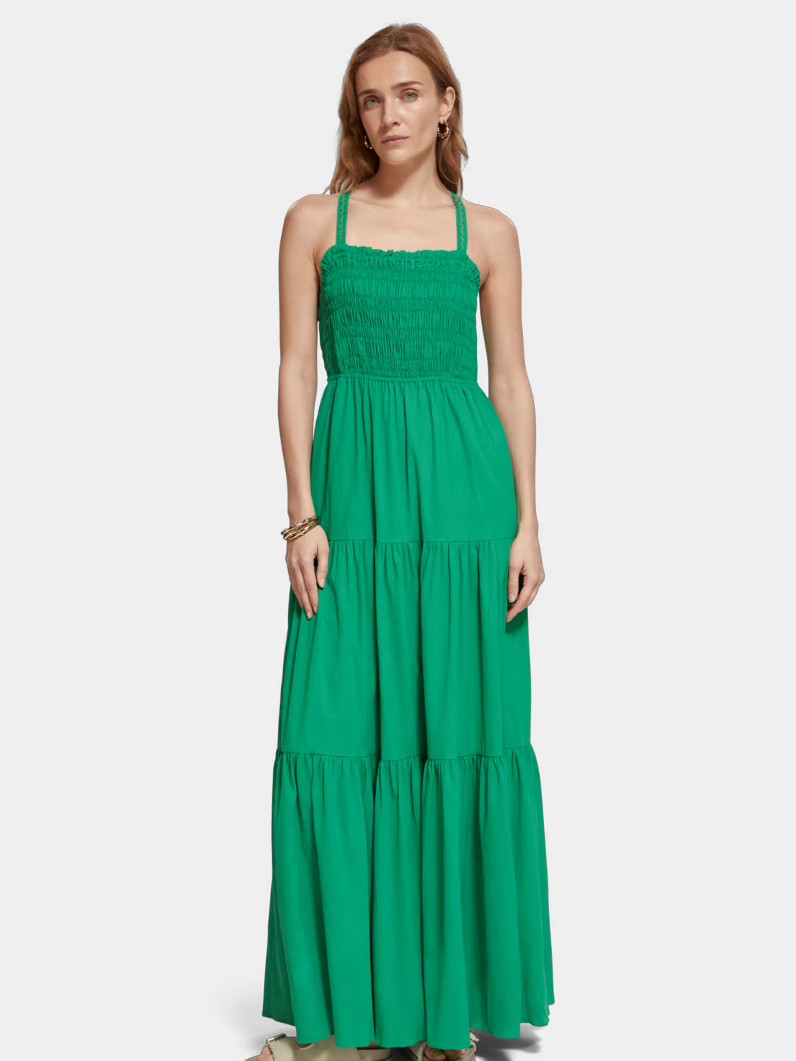Maxi dress with smock detail - Scotch & Soda AU