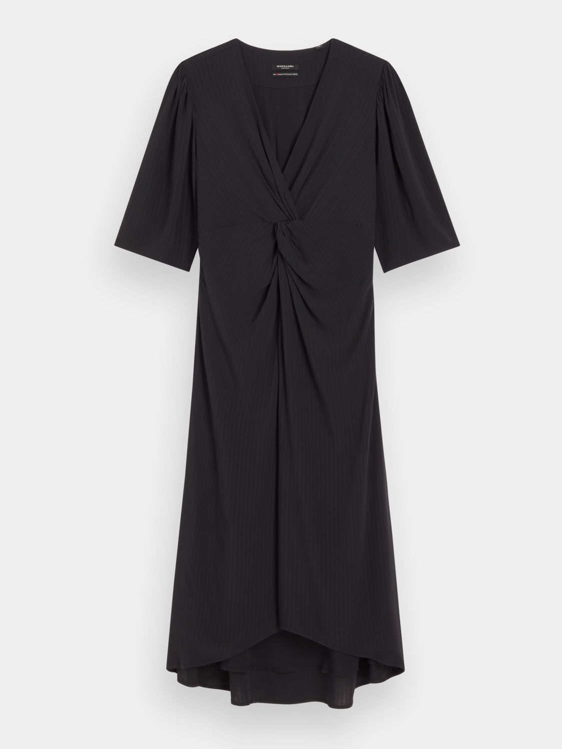 Midi wrap dress with knot detail - Scotch & Soda AU