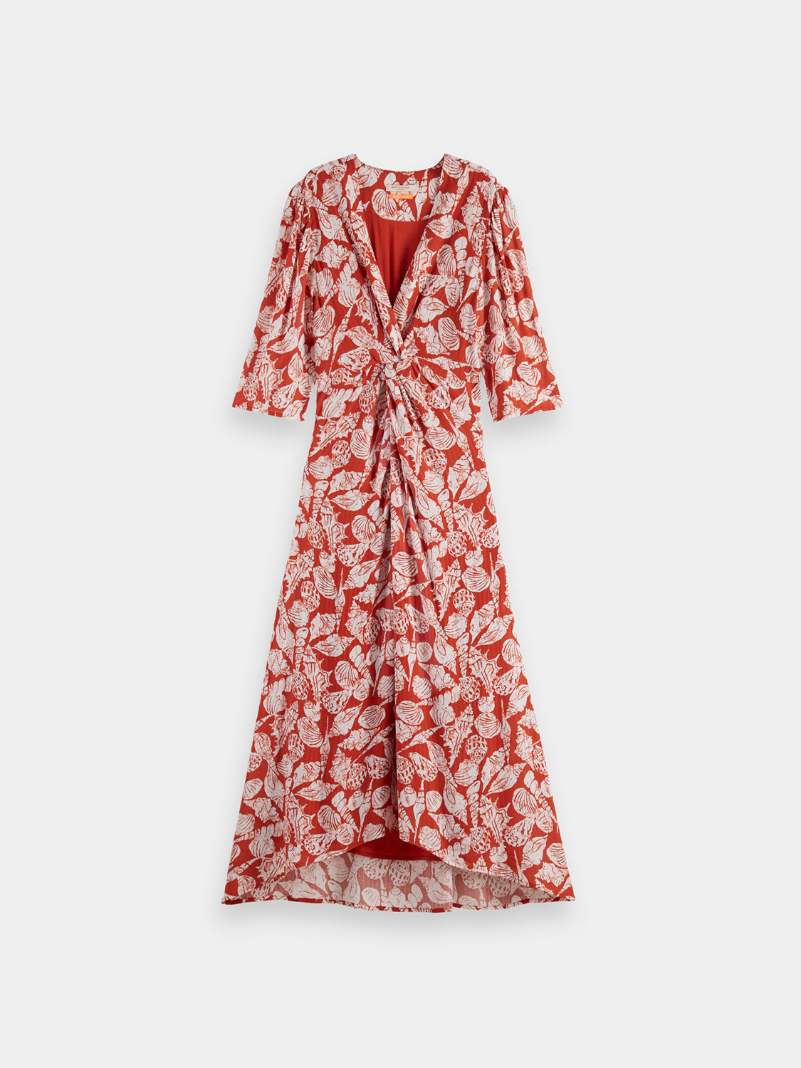 Knotted midi wrap dress - Scotch & Soda AU