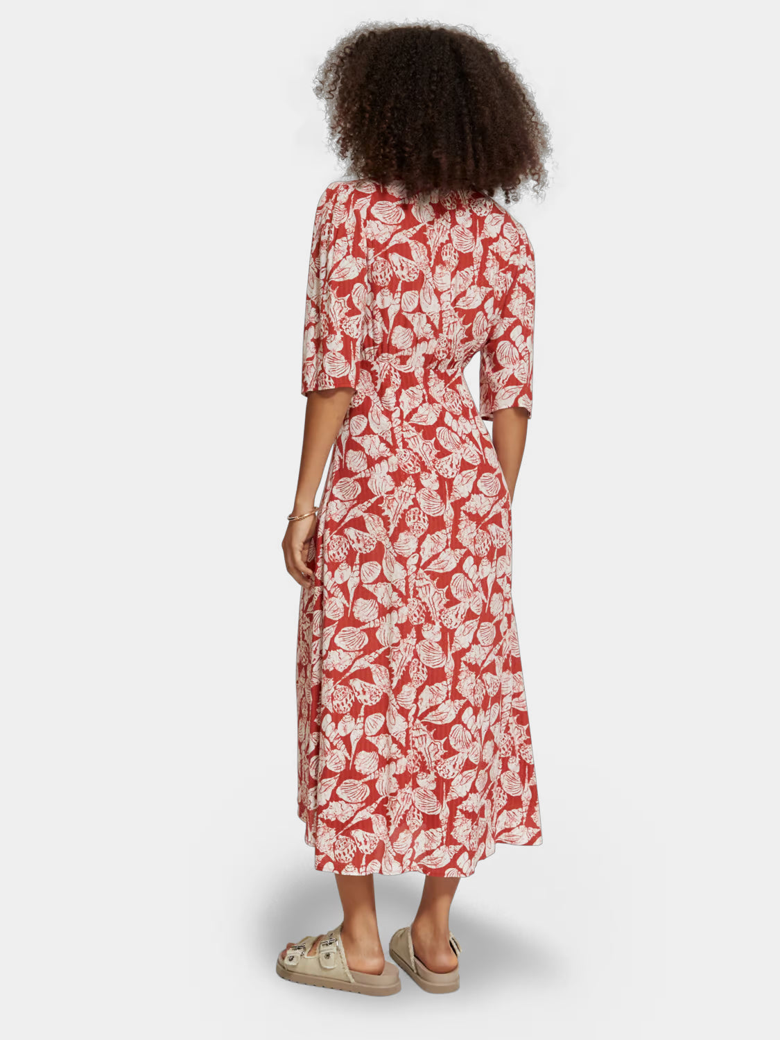 Midi wrap dress with knot detail - Scotch & Soda AU