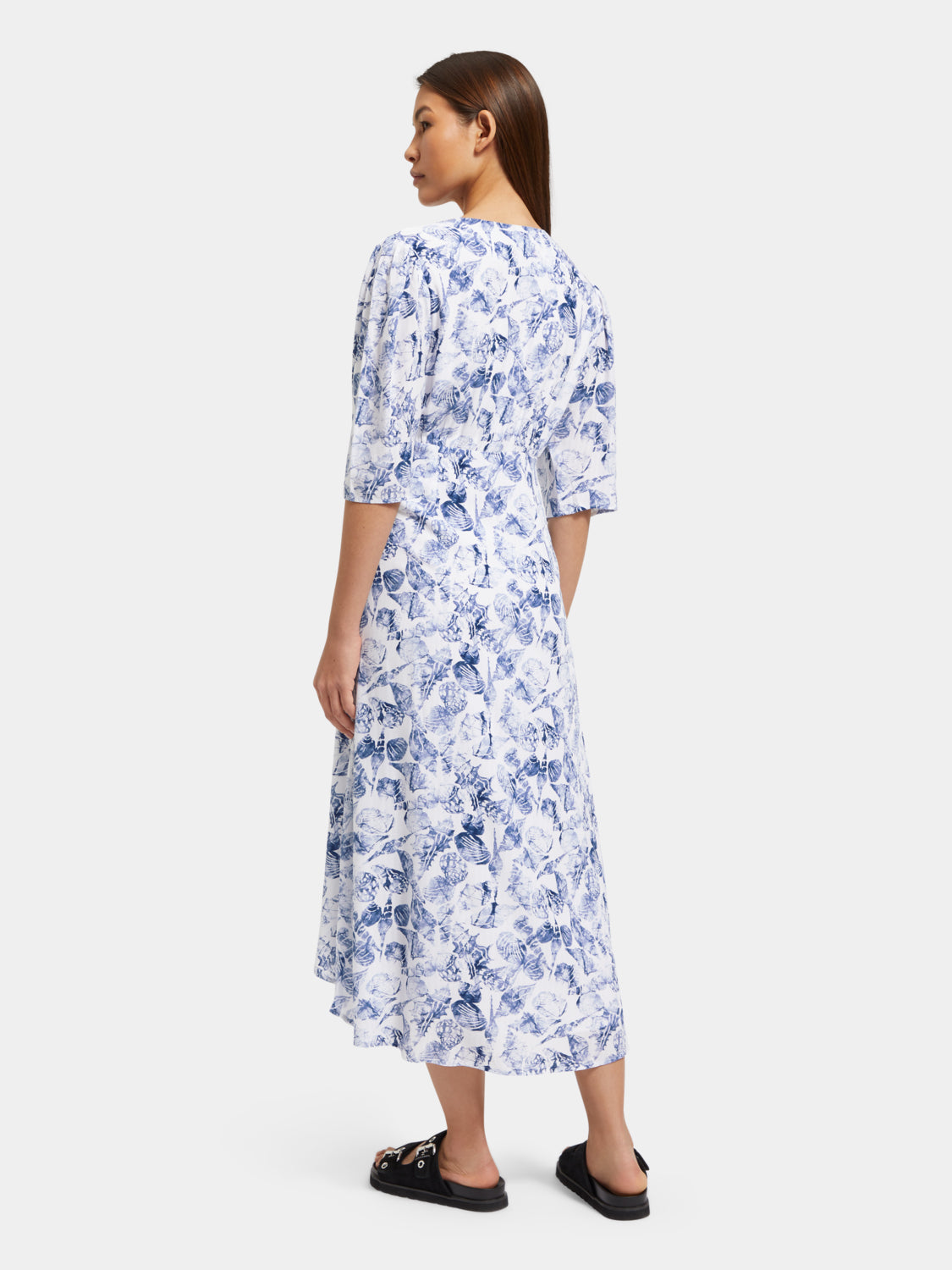 Midi wrap dress with knot detail - Scotch & Soda AU