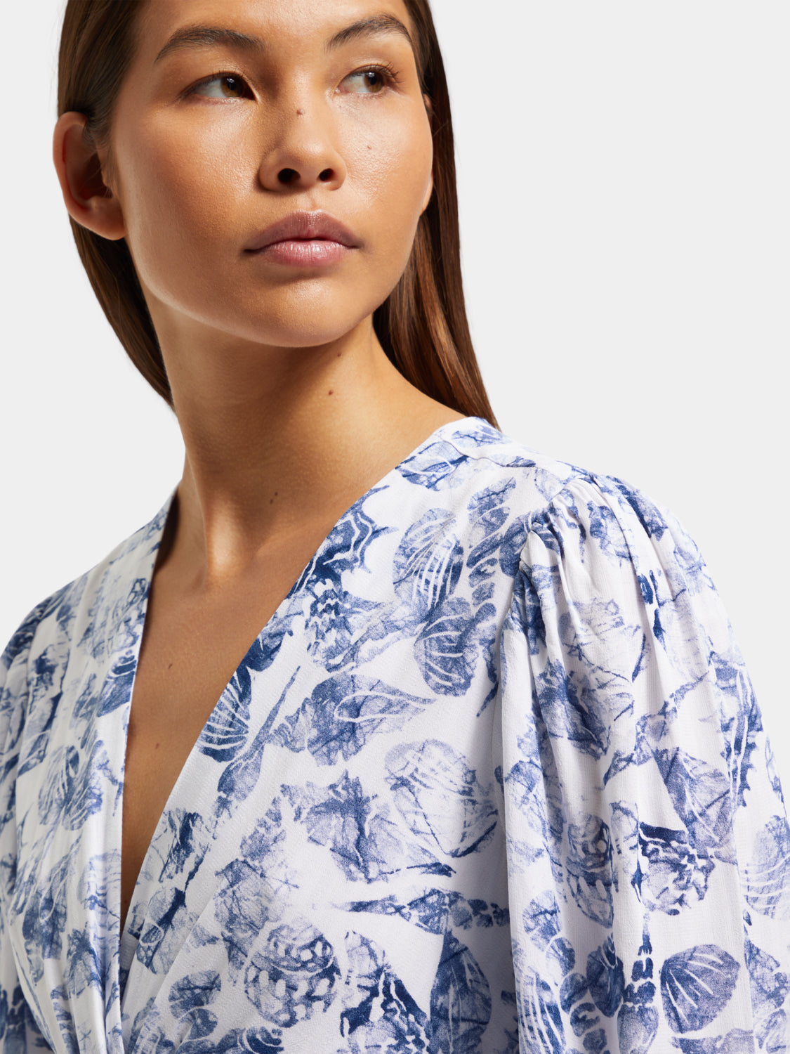 Midi wrap dress with knot detail - Scotch & Soda AU