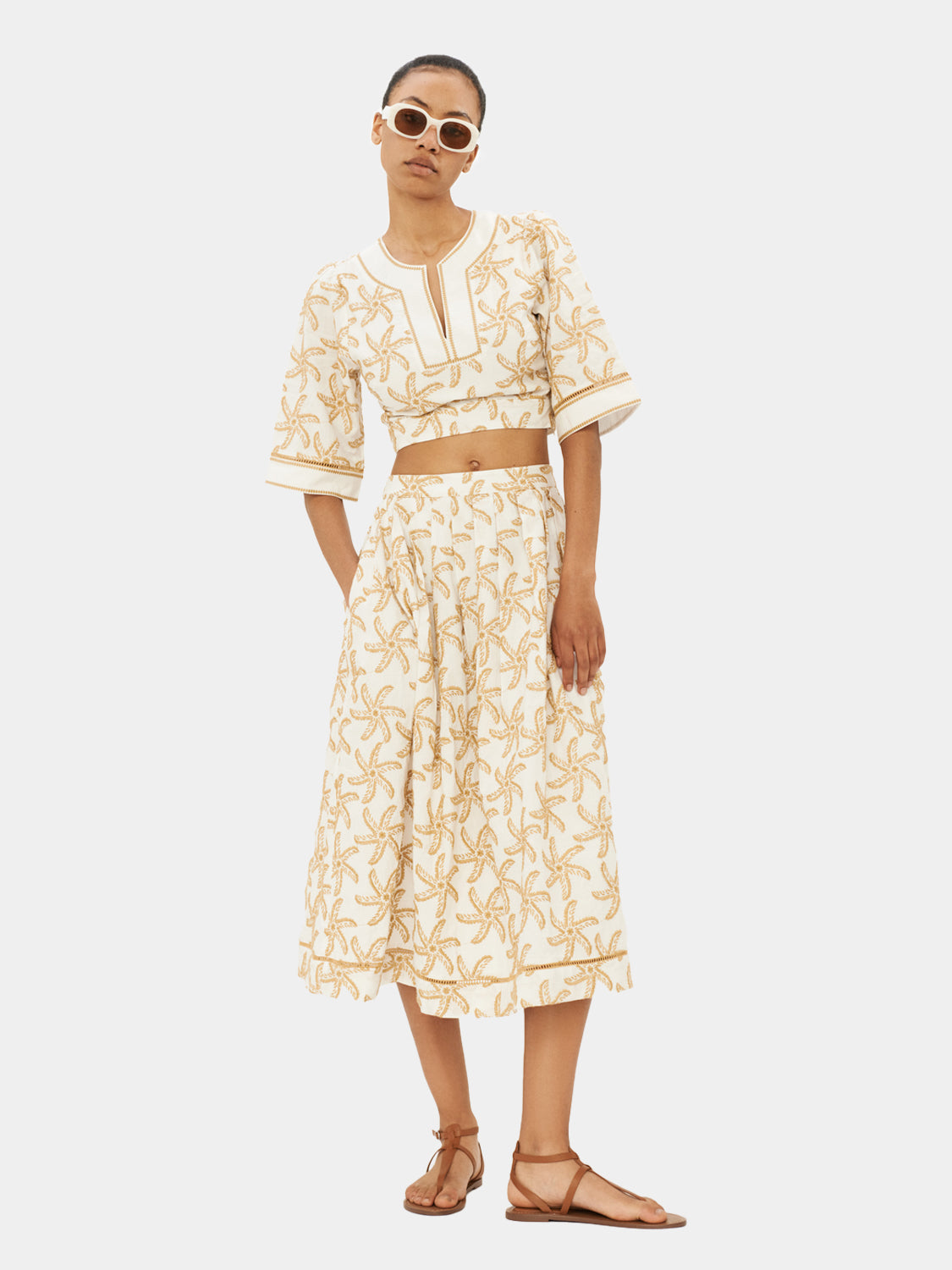 Embroidered crop top - Scotch & Soda AU