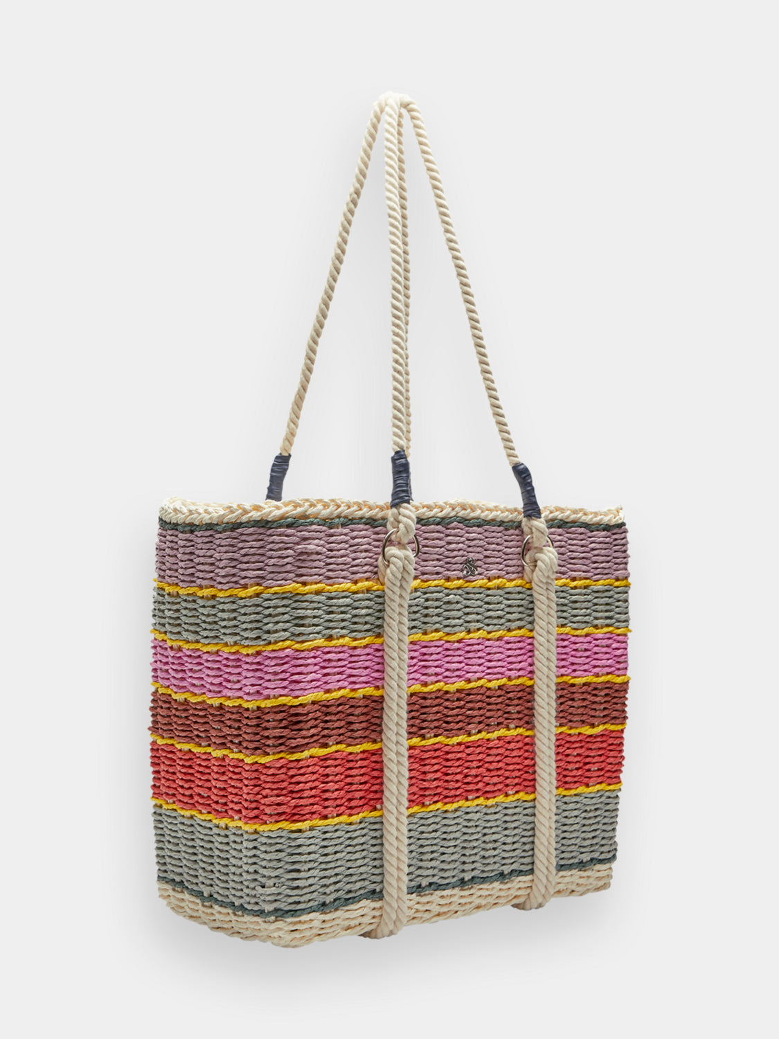 Striped straw tote bag - Scotch & Soda AU