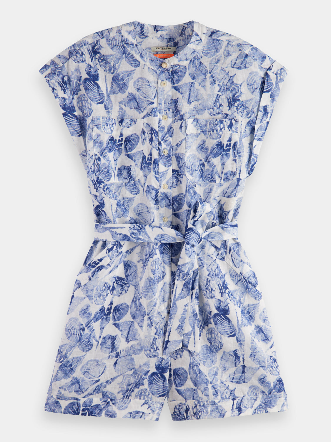 Linen printed playsuit - Scotch & Soda AU