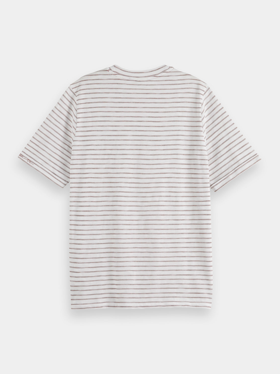 Relaxed-fit lurex striped t-shirt - Scotch & Soda AU