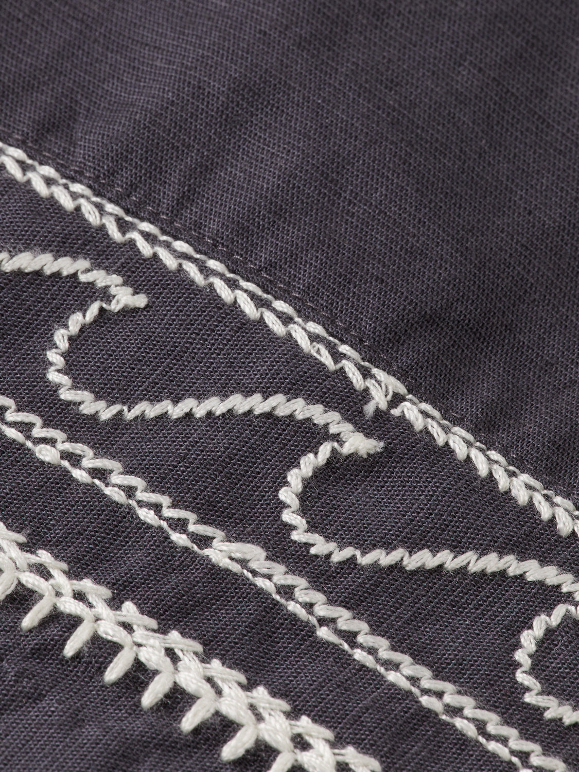 Palm embroidered high-rise linen shorts - Scotch & Soda AU