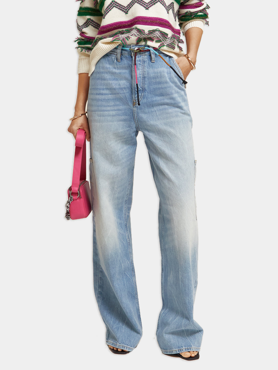 Deep low-rise loose-fit jeans - Scotch & Soda AU