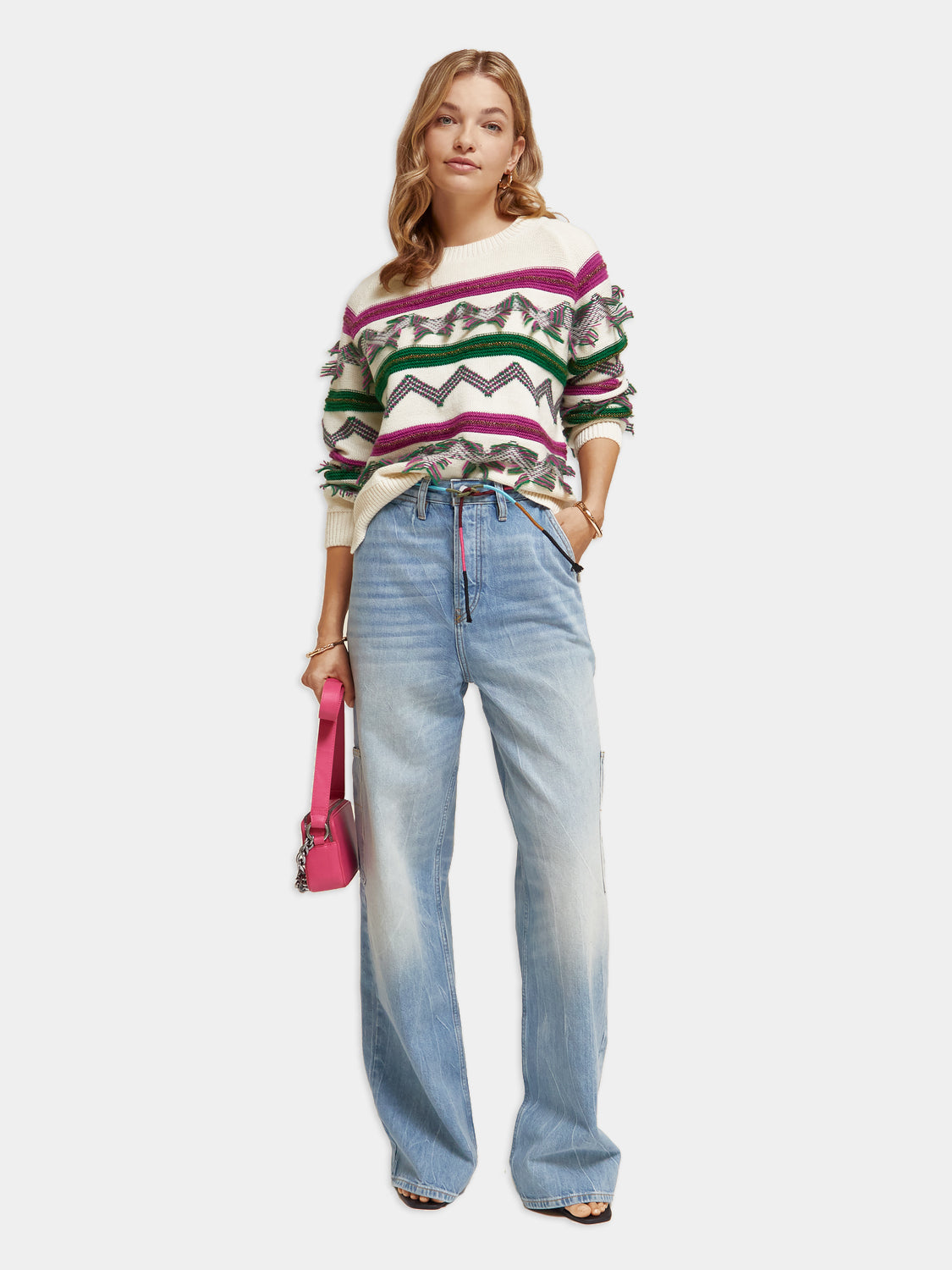 Deep low-rise loose-fit jeans - Scotch & Soda AU