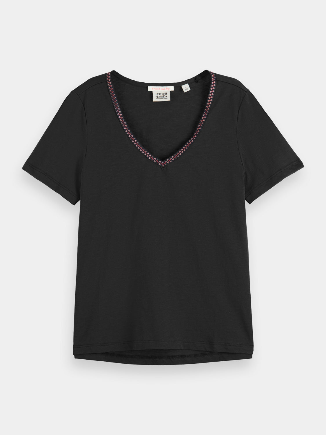 Short-sleeved v-neck t-shirt - Scotch & Soda AU