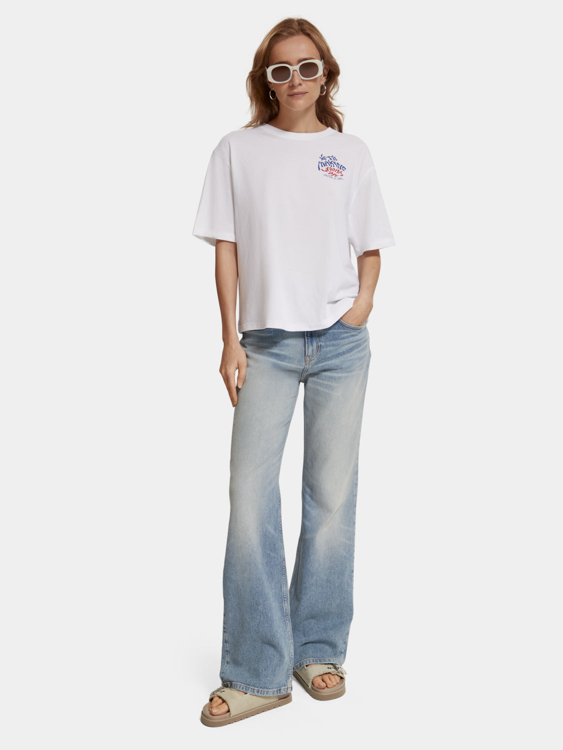 Loose fit graphic t-shirt - Scotch & Soda AU