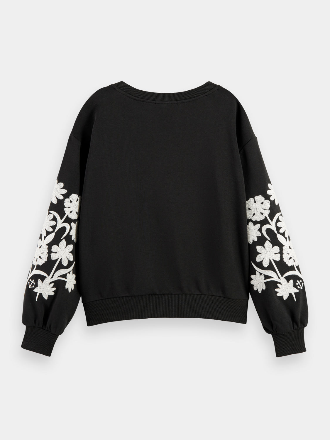 Embroidered sleeve sweatshirt - Scotch & Soda AU