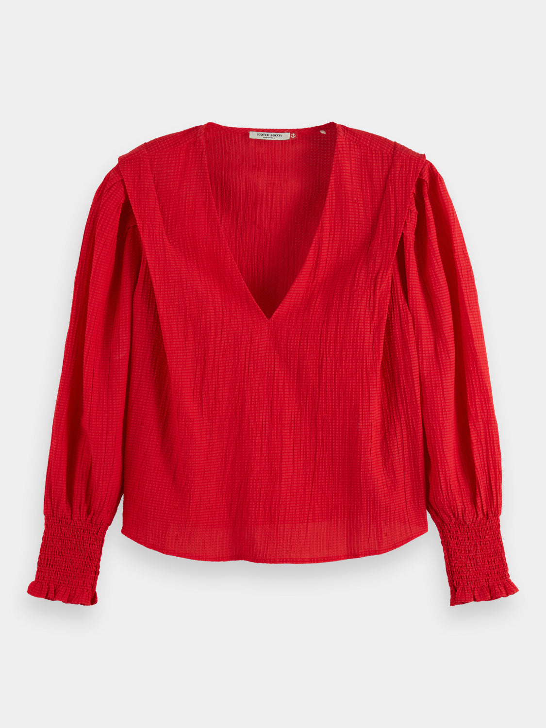 Lightweight V-neck blouse - Scotch & Soda AU